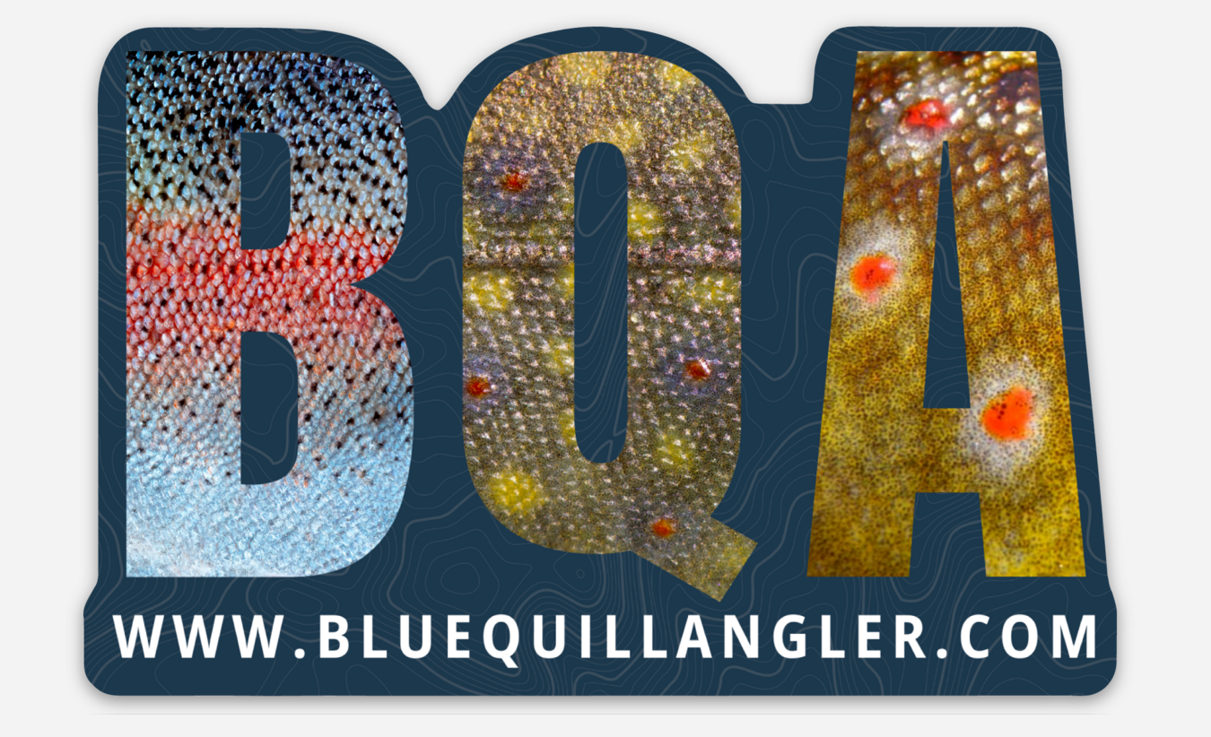 Blue Quill Angler Stickers