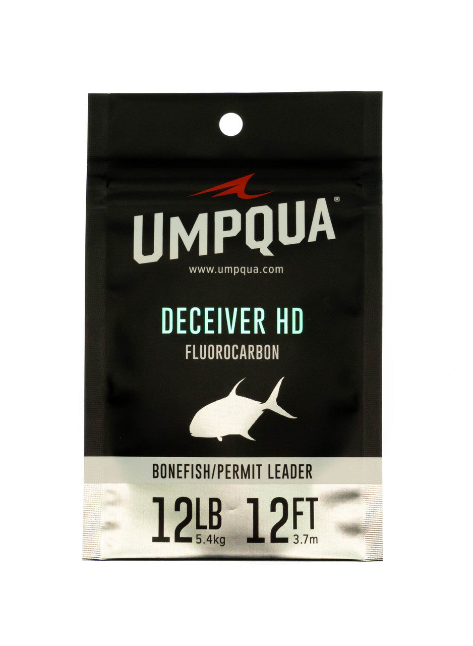 UMPQUA DECEIVER HD BONEFISH/PERMIT FLUOROCARBON LEADER - 12'