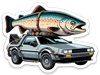 Back to the Future Sticker - The Blue Quill Angler