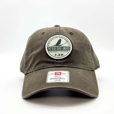 BQA Dad Hat Army Green (326) - Mayfly Logo - The Blue Quill Angler