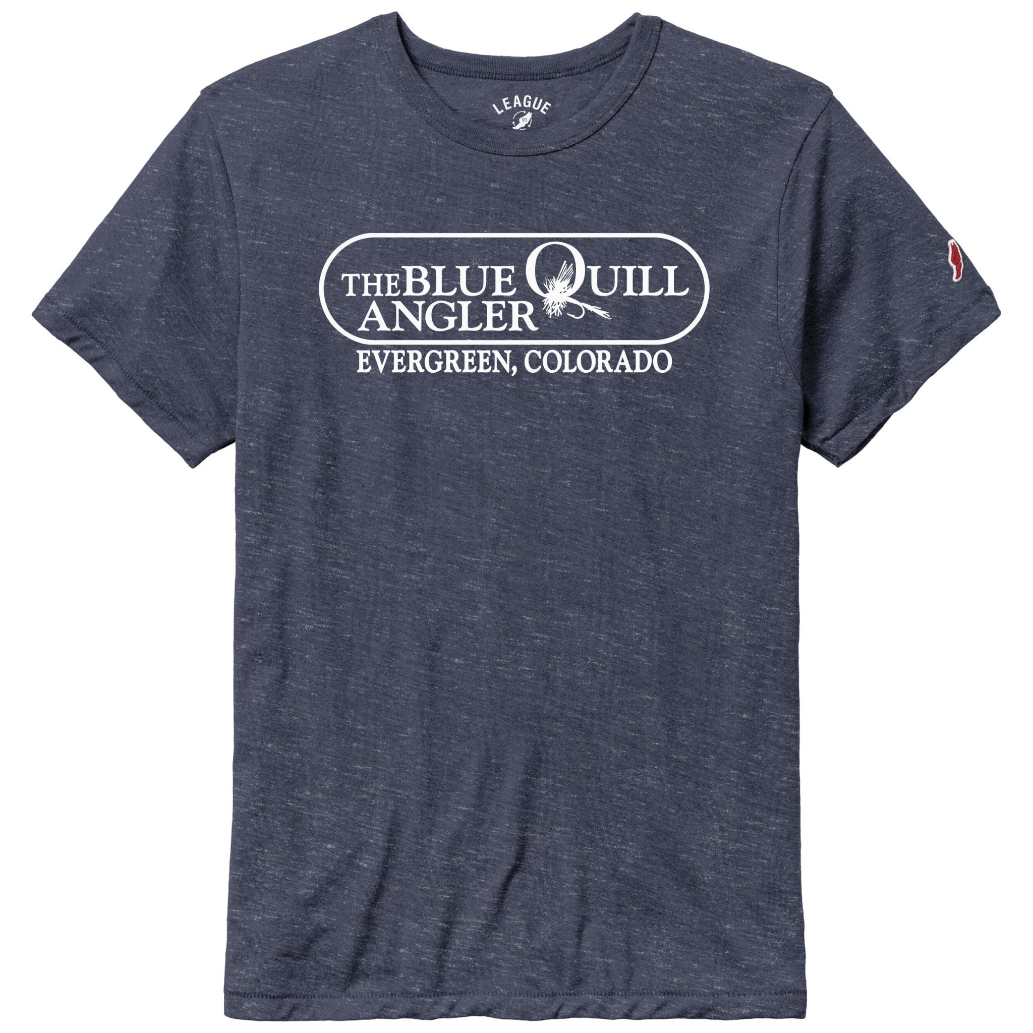 BQA Logo Tri - Blend T-Shirt - Premium Heather - The Blue Quill Angler