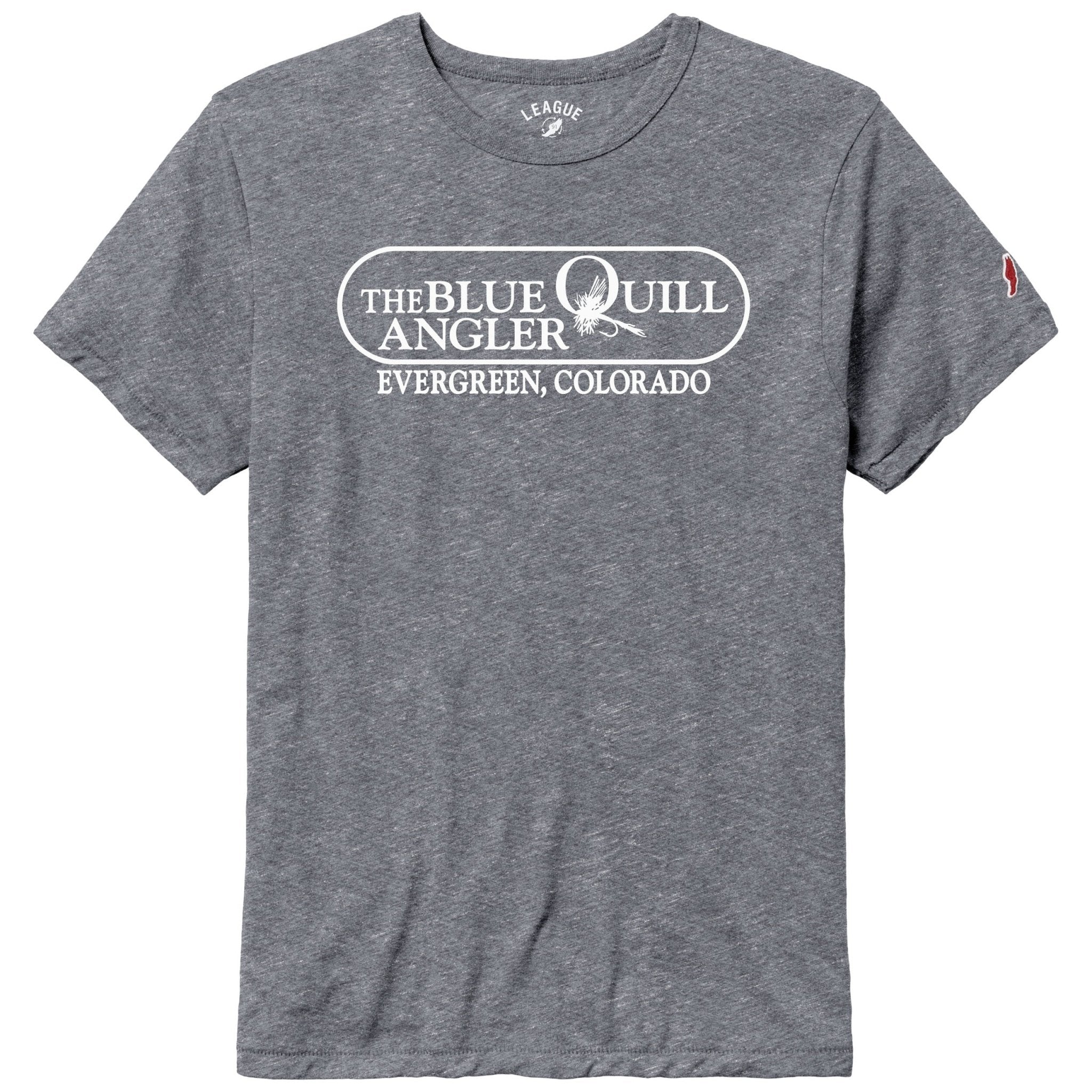 BQA Logo Tri - Blend T-Shirt - Premium Heather - The Blue Quill Angler