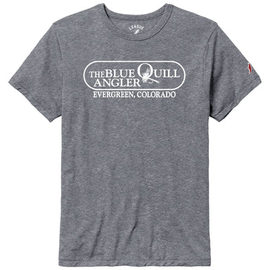 BQA Logo Tri - Blend T-Shirt - Premium Heather - The Blue Quill Angler