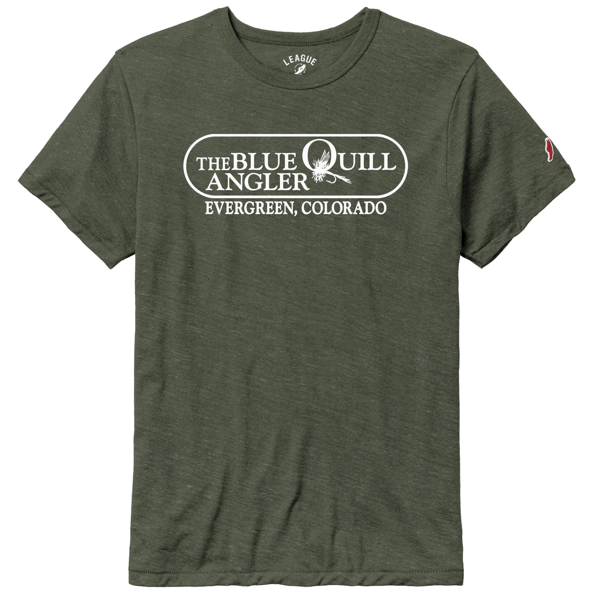 BQA Logo Tri - Blend T-Shirt - Premium Heather - The Blue Quill Angler