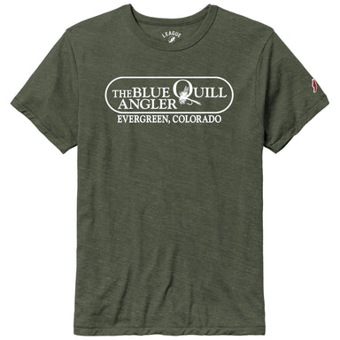 BQA Logo Tri - Blend T-Shirt - Premium Heather - The Blue Quill Angler