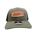 BQA Low Pro Trucker Hat w/ Leather Patch (115) - The Blue Quill Angler