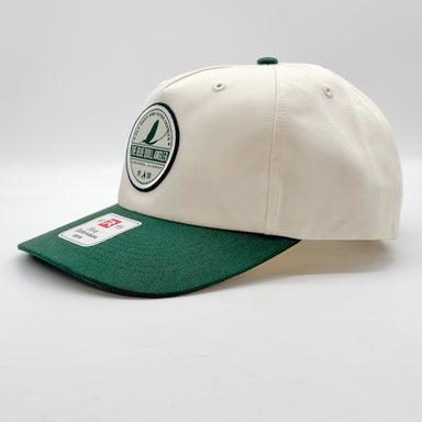 BQA Patch Hat (356 - Cream/Dark Green) - Mayfly Logo - The Blue Quill Angler