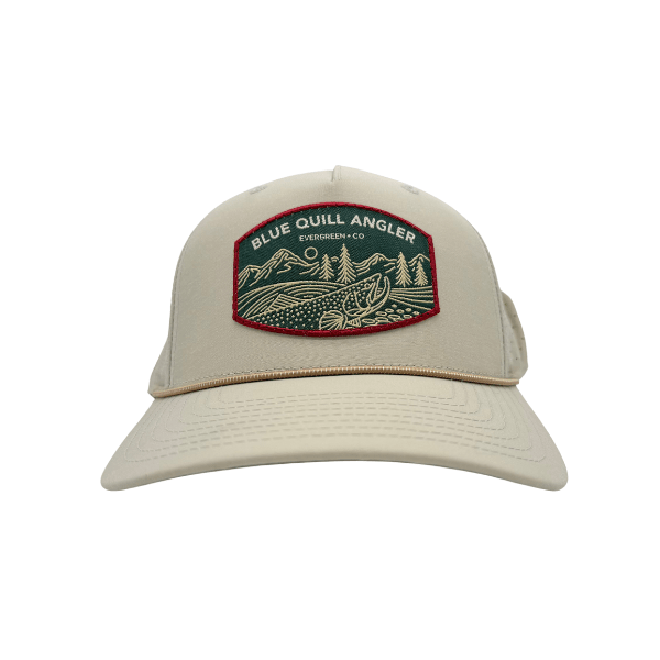 BQA Performance Mesh Cap - Evergreen Riser Patch (355) - The Blue Quill Angler