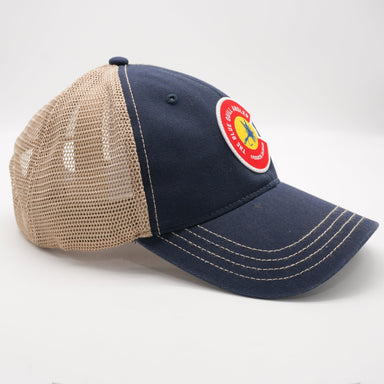 BQA Richardson 111 Hat - Navy/Khaki w/Colorado Logo - The Blue Quill Angler