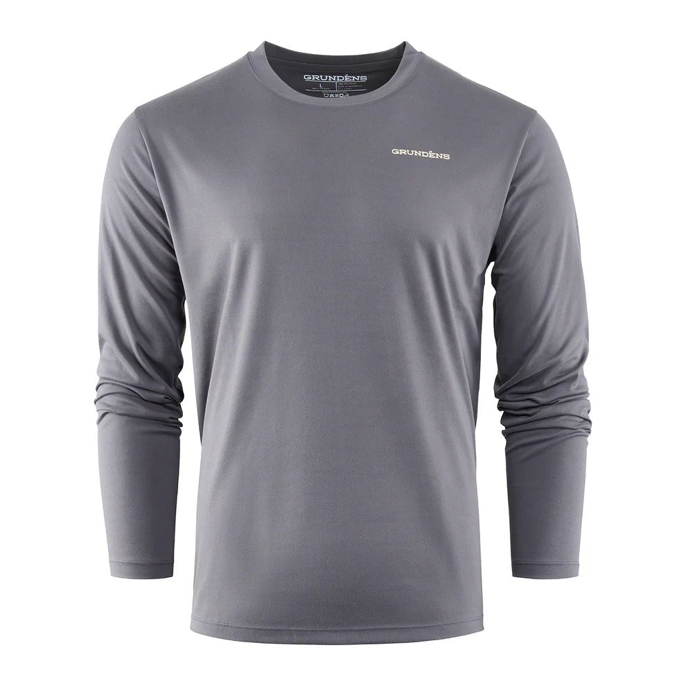 Grundens Octo - Trout Long Sleeve Tech Tee - Anchor - The Blue Quill Angler