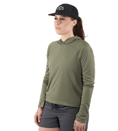 Grundens Women's Tough Sun Hoodie - The Blue Quill Angler
