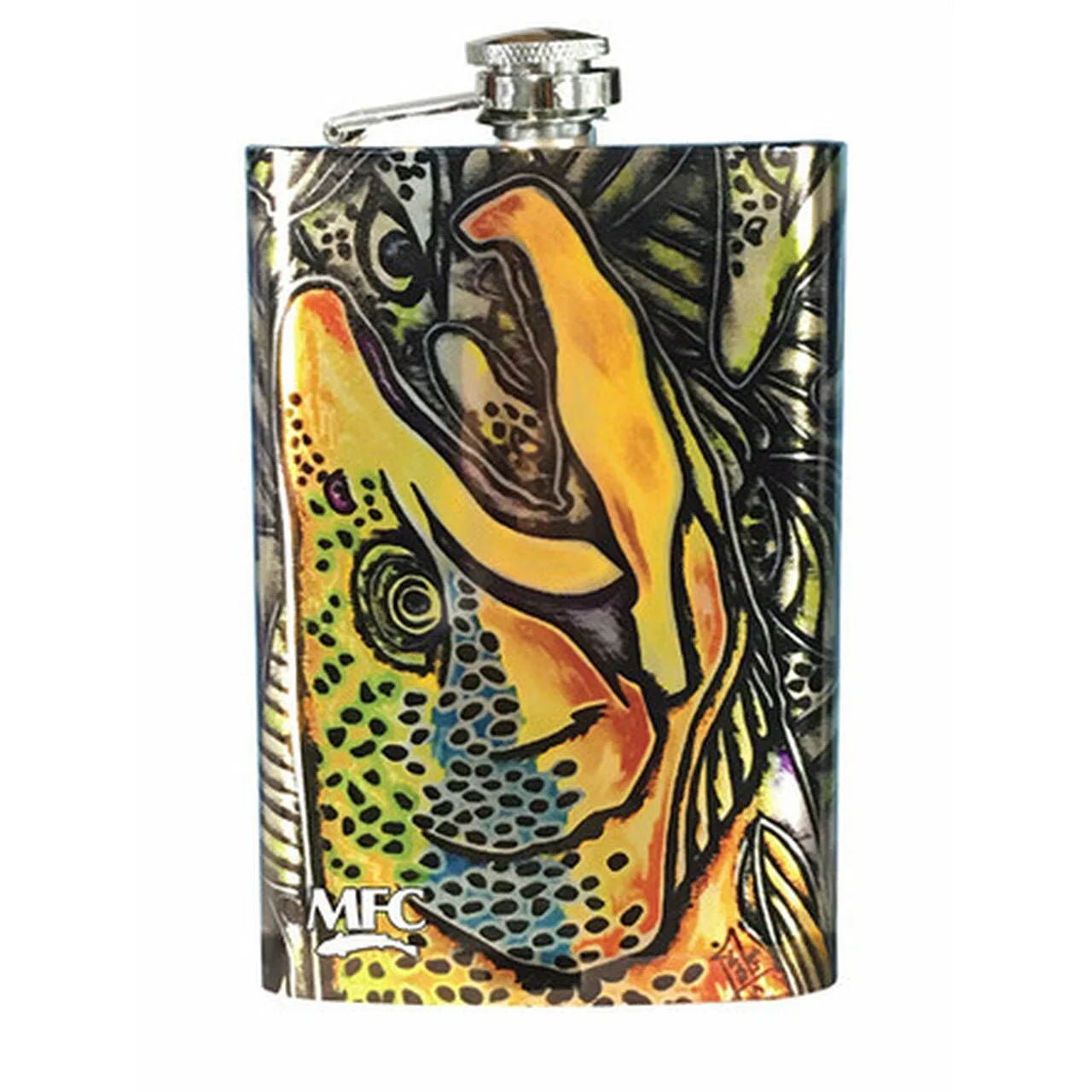 MFC Stainless Hip Flask - The Blue Quill Angler