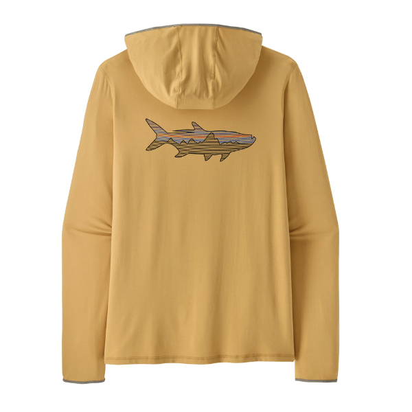 M's Tropic Comfort Natural Graphic Hoody - The Blue Quill Angler