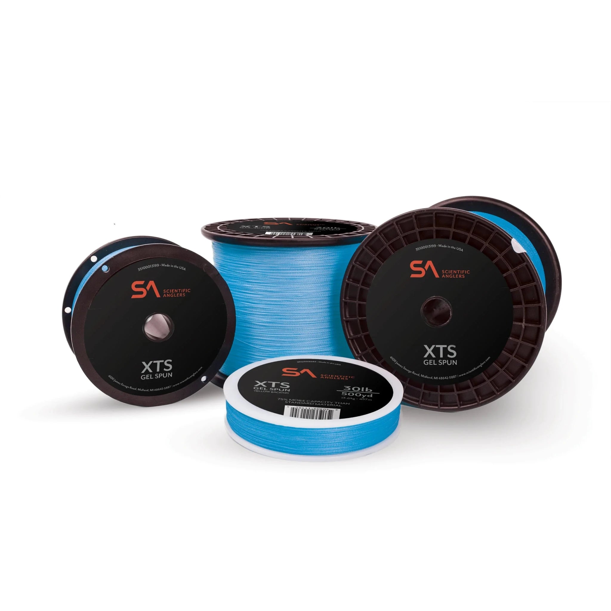 SA Gel Spun Backing - 50lb - Blue (Per yard) - The Blue Quill Angler