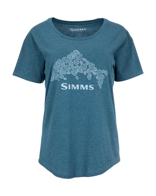 Simms Women's Floral Trout T-Shirt - The Blue Quill Angler