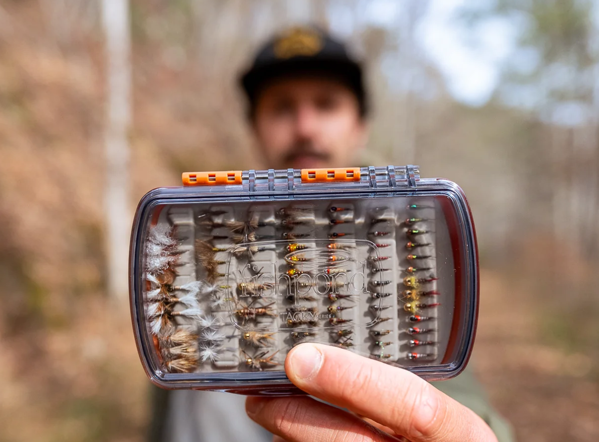 Tacky Pescador Fly Box - Burnt Orange w/Clear Lid