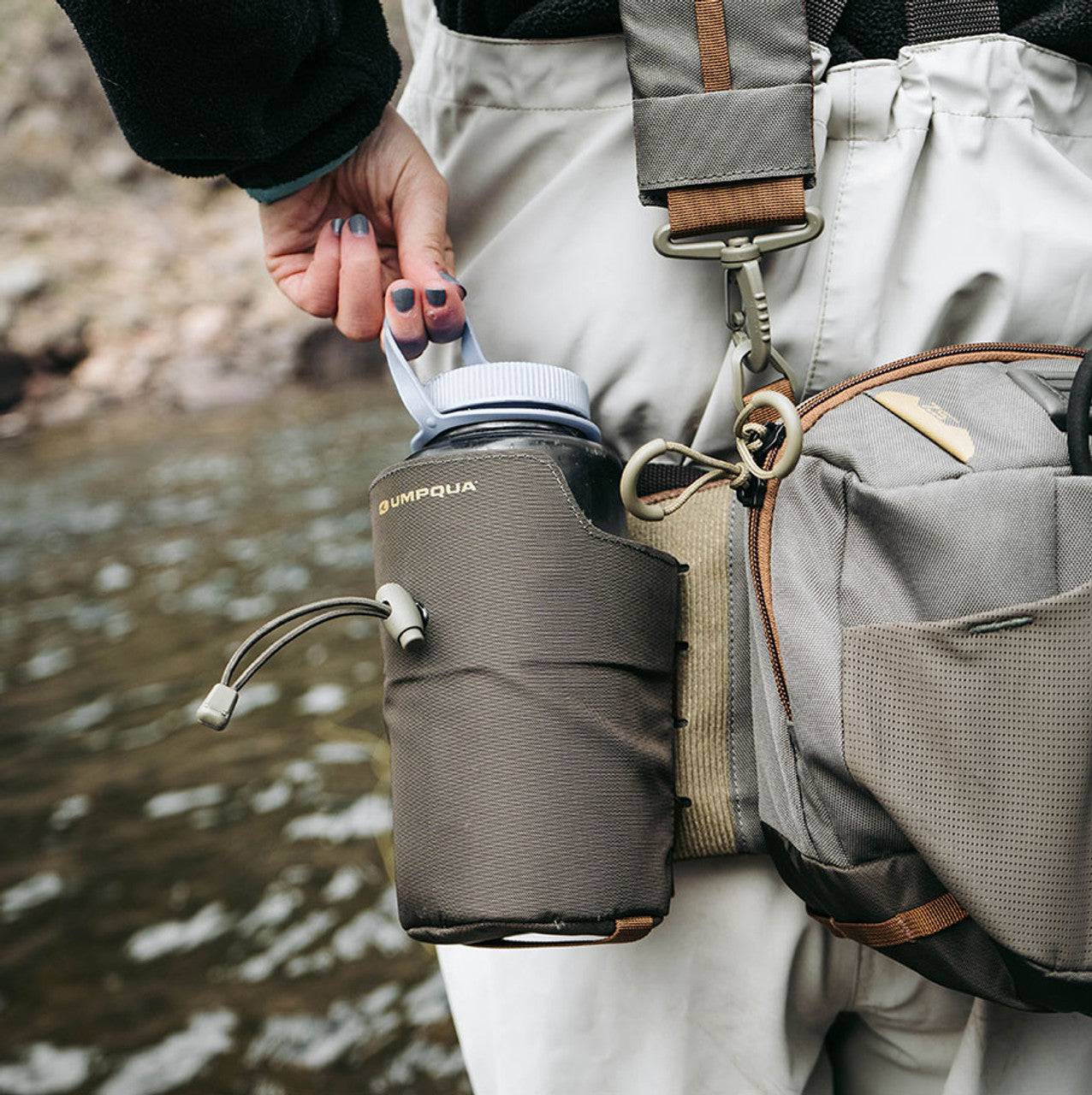 Zs2 Water Bottle Holder - Olive - The Blue Quill Angler