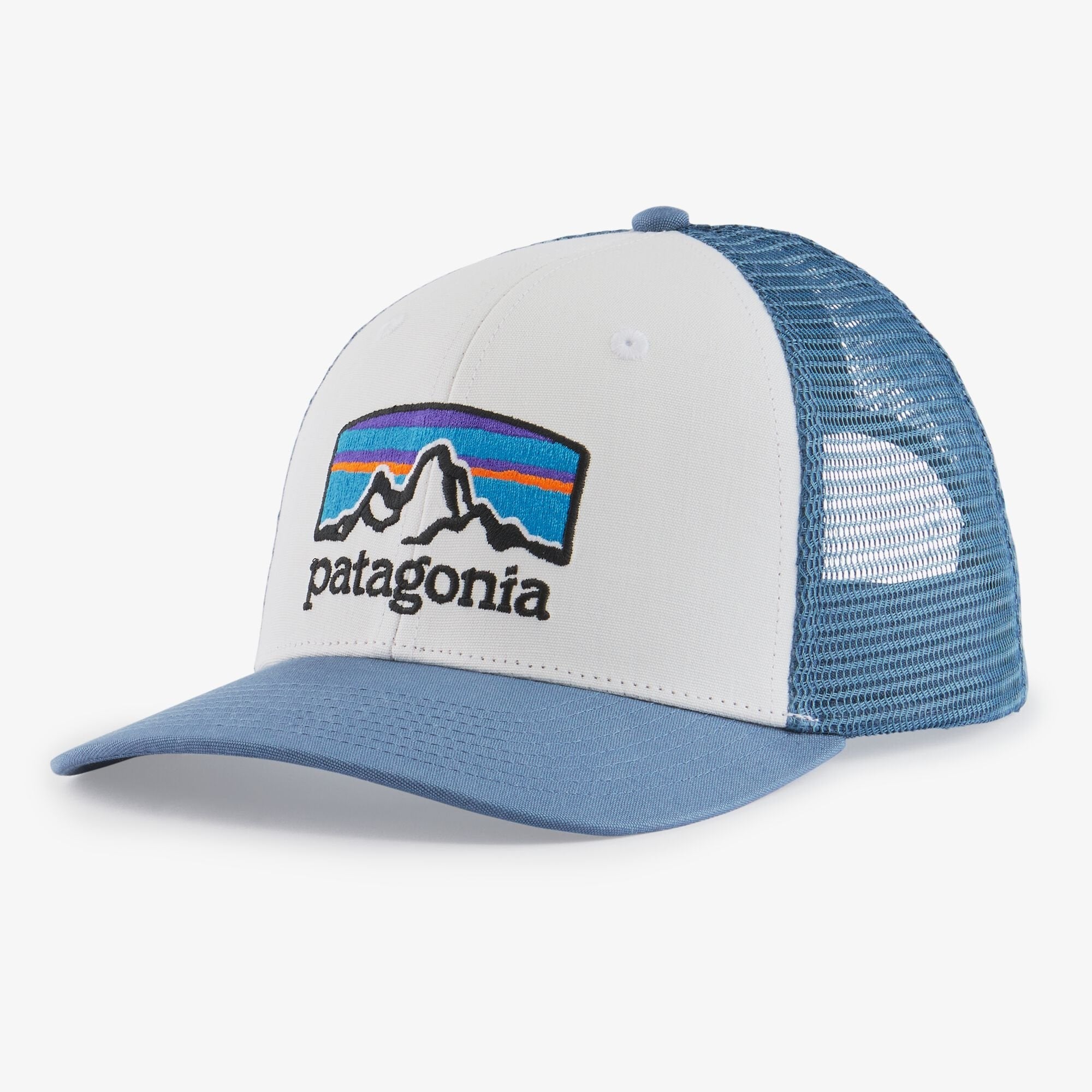 Patagonia Fitz Roy Horizons Trucker Hat Fin Blue / New Navy