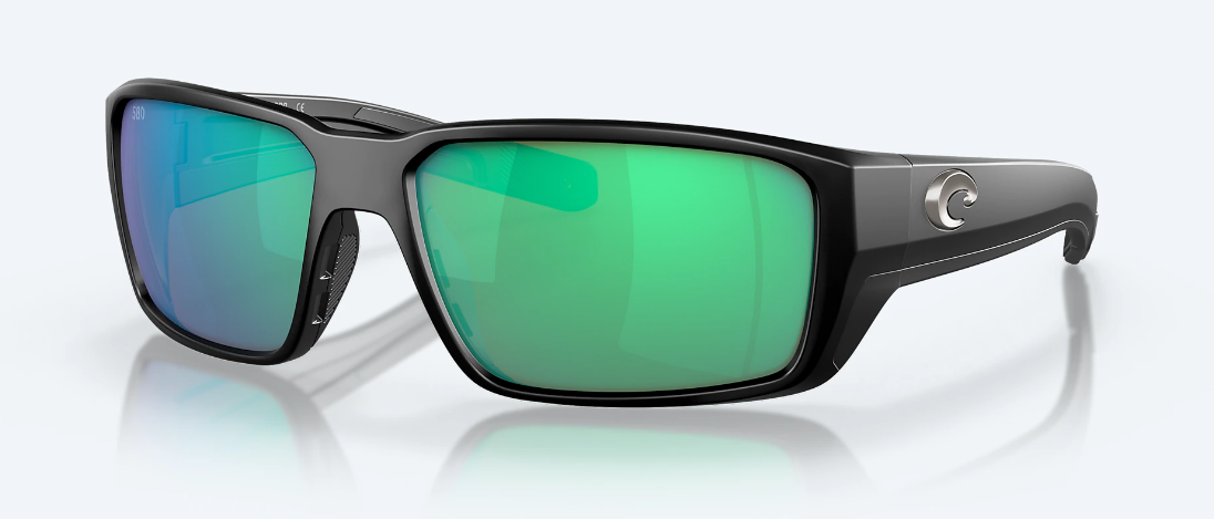 Costa Del Mar Fantail Pro Sunglasses Matte Black; Copper Silver Mirror 580G