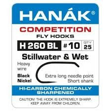Hanak H260Bl - Short Shank Wet/Nymph - 25 Pack