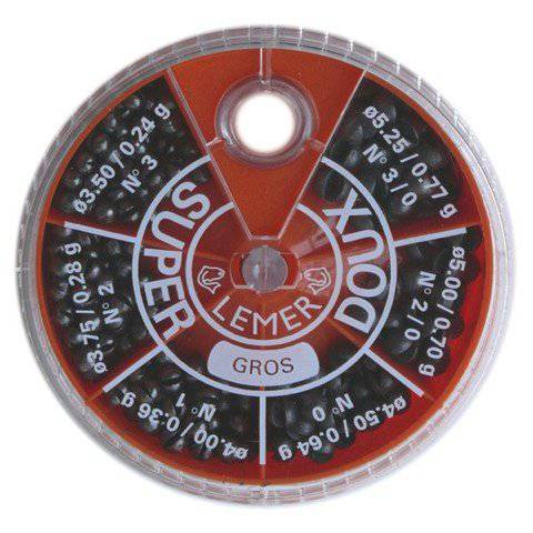 Maxi Split Shot Assortment - 6 Compartment - Medium - The Blue Quill Angler