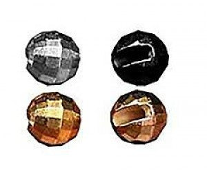 SLOTTED  FACETED TUNGSTEN BEADS - 10 PACK