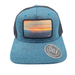 Sunset Roadie Trucker - Marine Blue/Black - The Blue Quill Angler