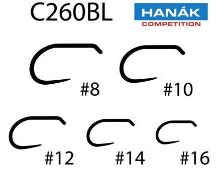 Competition Hooks - C260Bl - Nymph Short Shank
